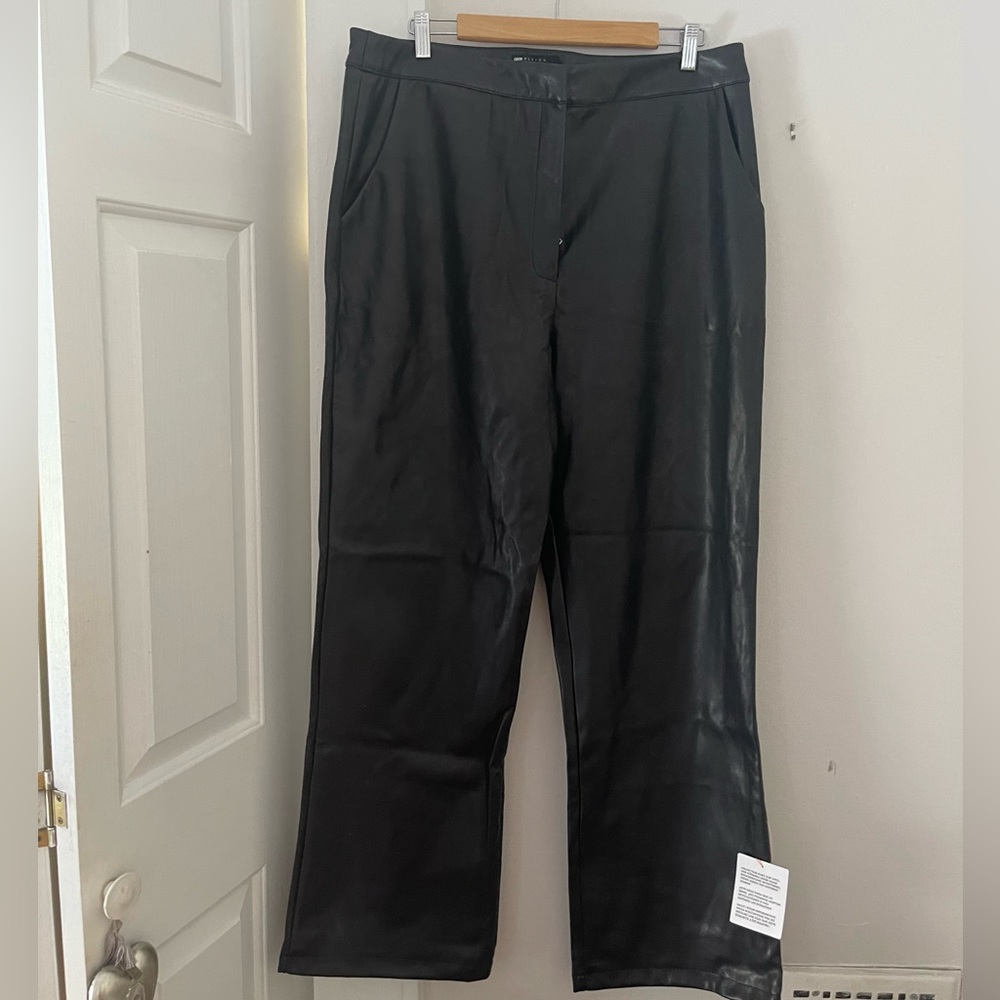 ASOS Straight Fit Faux Leather Pants | NWT
